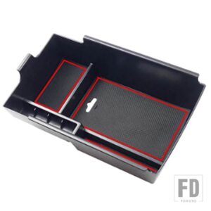 シボレー エクイノックス 3 MK3 3代目 2017-2019-24年式用 センターコンソール カップ 電話 カードホルダー 収納ボックス - Red 1
