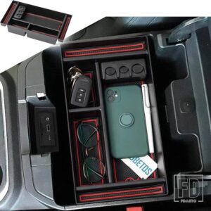 シボレー シルバラード/GMC シエラ 1500 2019-2022 用 インターロッキングインサートディバイダー シルバラード/GMC シエラ 2500 3500 HD 2020 - Red 2