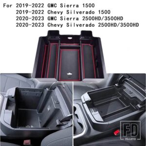 シボレー シルバラード/GMC シエラ 1500 2019-2022 用 インターロッキングインサートディバイダー シルバラード/GMC シエラ 2500 3500 HD 2020 - Red 1