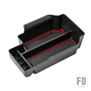 シボレー 自動車用 アームレスト収納ボックストレイ コロラドGMC キャニオン 2015-21 2011 アクセサリー - Red