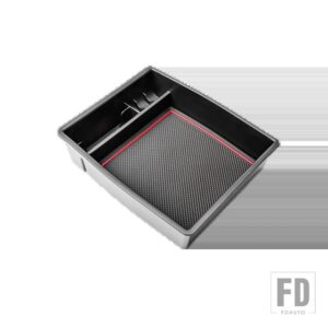 トヨタ センターコンソールオーガナイザートレイ タコマ 2024 アームレスト収納ボックス セカンダリーカーセンターコンソールインサートボック - red3