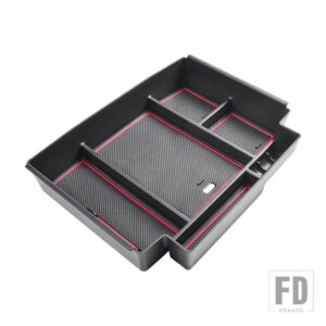 シボレー 2021-2023年式 タホ/サバーバンGMC ユーコン/ユーコンXLアクセサリー用センターコンソールオーガナイザーパワースライドコンソールに - Red