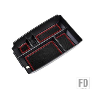 フォード センターコンソールオーガナイザー エスケープ 2020-2023 2024/ブロンコ スポーツ 2021-2024 アクセサリーアームレストボックス - Red 1