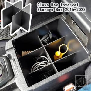 トヨタ タコマ 2016-23 タコマ用グローブボックスオーガナイザーインサートアクセサリー - Glove Box Dividers