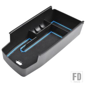 シボレー アップグレード センターコンソールオーガナイザー 2022 2023 ボルト EUV / ボルト EV インテリアアクセサリー アームレストトレイ - Blue