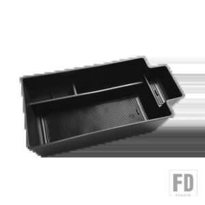 日産 ローグ 2021-24 2025 センターコンソールオーガナイザー アームレスト収納ボックストレイ セカンダリーカーストレージアクセサリー - Black