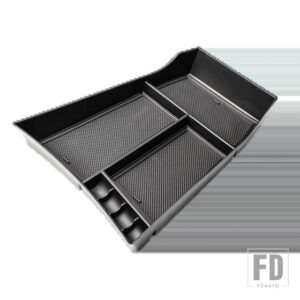 日産 ローグ 2021-24 2025 センターコンソールオーガナイザー アームレスト収納ボックストレイ セカンダリーカーストレージアクセサリー - Lower tray