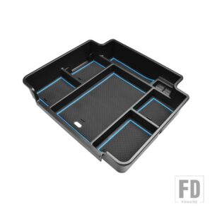 シボレー サバーバン タホ ユーコン 2021-23 用アクセサリー 自動車用 中央アームレスト収納ボックス 収納 整理 サバーバン用 - Blue