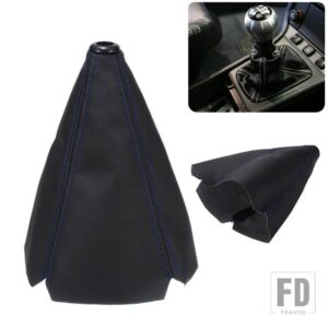 汎用 MT/AT レザーシフトカラー ギアシフトノブ シフター ゲーター ブーツカバー レッド イエロー ブルー ブラック ステッチ - PU Leather5