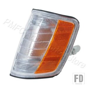 メルセデスベンツ Eクラス W124 1985-1994 1995 1996 1248261243 1248261143 用 車フロントコーナーライト ウィンカーインジケーターランプ - Yellow White-1Left