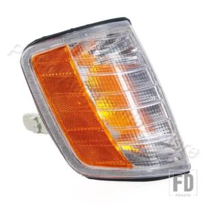 メルセデスベンツ Eクラス W124 1985-1994 1995 1996 1248261243 1248261143 用 車フロントコーナーライト ウィンカーインジケーターランプ - Yellow White-1Right