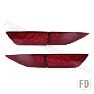 VW リアバンパーリフレクターブレーキランプバンパーフォグランプストップランプ装飾ライトトゥーランL 2016 2017 2018用 - 1 Set