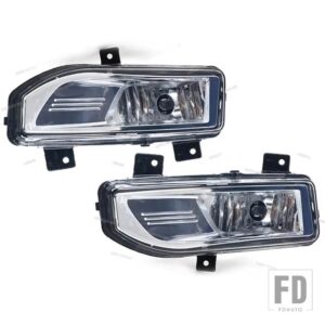 日産 ローグ X-TRAIL X TRAIL T32 2017 2018 2019用フロントバンパーフォグランプフォグランプフォグランプカバーグリルベゼルブラケットハーネ - 1 Pair Light