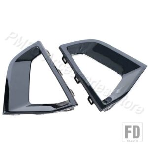 BMW 自動車用 フロントバンパーフォグライトトリムフレームカバーグリルベント装飾カバー 5シリーズ G38 525 530LI 2021 2022 51119463479 - 1 Left and 1 Right