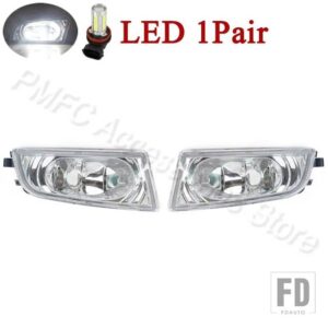 ホンダ フォグランプ フォグライト ヘッドライト シビック FD2 FD1 2006-2011 CIIMO 2012-15 DRL ヘッドランプ 33950TX3H01 - LED-1Pair