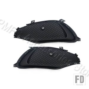 メルセデスベンツ ブラック フロントバンパーグリル フォグランプカバー W117 CLA180 CLA200 CLA220 2016-2019 自動車用 A1178857500 A1178857 - 1 Left and 1 Right