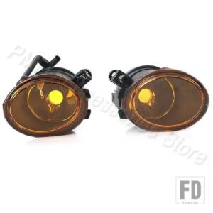BMW 自動車用 ライト フロントフォグランプ フォグライトアセンブリ クリア/イエロー 3シリーズ M5 E39 2001-2003 M3 E46 2002-2005 631778940 - Yellow Shell-1Pair