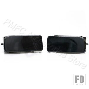 BMW 自動車用 フロントバンパー フォグライトアセンブリ フォグランプ カーアクセサリー 3シリーズ E36 318 320 323 325 328I 1992-1998 63178 - Black-1Pair