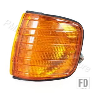 フロントコーナーライト ベンツ W126 260SE 280SE 300SE 380SE 420SE 300SEL 500SEL 560SEL 0008209021JP フロントフォグランプ用 - Yellow-1Left