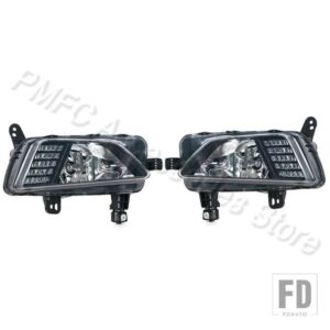 VW フロントバンパーフォグランプDRLフォグランプドライビングライトデイタイムランニングライトポロ2018-21 2G0941661A用 - 1 Left and 1 Right