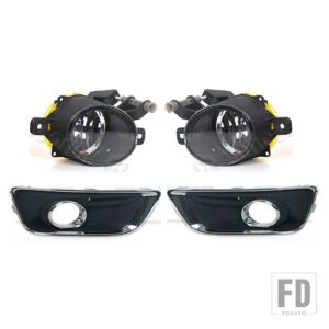 シボレー マリブ 2012-15 自動車用 フォグランプ フロントアンダーバンパーグリルフレーム ドライビングランプ DRL フォグランプとカバー - 1 set