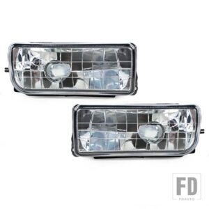 BMW 自動車用 フロントバンパー フォグライトアセンブリ フォグランプ ドライビングランプ 3シリーズ E36 318 320 323 325 328I 1992-1998 631 - Transparent-1Pair