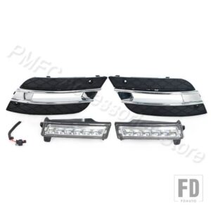 自動車用 フロントバンパー LED DRL デイタイムランニングライト フォグランプ ベンツ ML350 W164 ML300 ML320 2010 2011 A1649060151 1648802 - DRL and Grill-1Pair