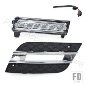 自動車用 フロントバンパー LED DRL デイタイムランニングライト フォグランプ ベンツ ML350 W164 ML300 ML320 2010 2011 A1649060151 1648802 - DRL and Grill-Left