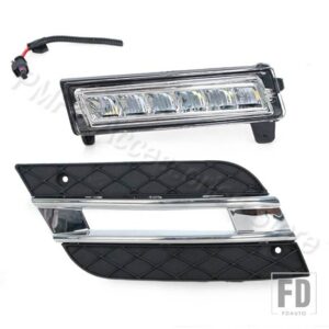 自動車用 フロントバンパー LED DRL デイタイムランニングライト フォグランプ ベンツ ML350 W164 ML300 ML320 2010 2011 A1649060151 1648802 - DRL and Grill-Right