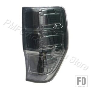 フォード 自動車用 リアテールランプアセンブリ テールライト ウィンカーライト スモーク レンジャー PX T6 MK1 MK2 WILDTRAK XLT XL XLS 2011 - Smoked Shell-Right