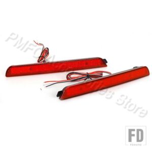 マツダ LED ブレーキライト リアバンパーリフレクター テールストップ ランニングウィンカー フォグランプ 3 2004-2009 BN8R-51-5L0B - Red Lens