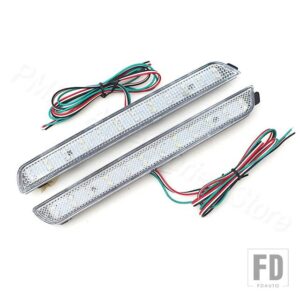 マツダ LED ブレーキライト リアバンパーリフレクター テールストップ ランニングウィンカー フォグランプ 3 2004-2009 BN8R-51-5L0B - Clear Lens