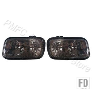 ダッジ ラム 1500 2500 3500 2009-12 自動車用 フロント クリア バンパー フォグライト ハロゲン フォグランプ 55372735AB 55372734AB - Smoke Shell-1Pair