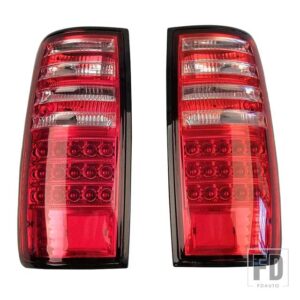 トヨタ カーアクセサリー リアブレーキテールライト 1ペア ランドクルーザー FJ80 1991 1992-1997 ウィンカーリフレクターランプに適合 - Red Shell