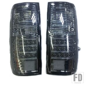 トヨタ カーアクセサリー リアブレーキテールライト 1ペア ランドクルーザー FJ80 1991 1992-1997 ウィンカーリフレクターランプに適合 - Black Shell