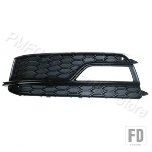 アウディ 自動車用 フロントバンパーグリル フォグランプグリル カバーフレームトリム 蓋ベゼル A5 S-LINES S5 2013-16 8T0807681K - Black Left