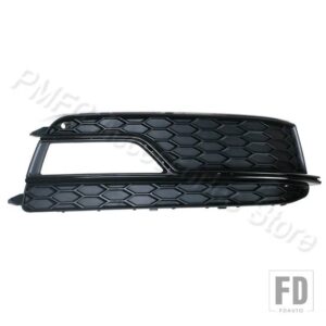 アウディ 自動車用 フロントバンパーグリル フォグランプグリル カバーフレームトリム 蓋ベゼル A5 S-LINES S5 2013-16 8T0807681K - Black Right