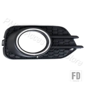 VW フォグライトカバー フロントバンパー フォグランプ グリルカバー ブラック ティグアン 2012 2013 2014-2018 2019 USバージョン - 1 Right With Hole B