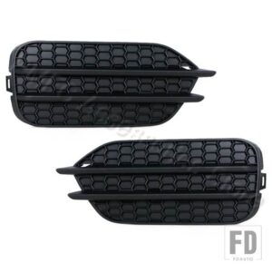 VW フォグライトカバー フロントバンパー フォグランプ グリルカバー ブラック ティグアン 2012 2013 2014-2018 2019 USバージョン - 1 Pair No Hole