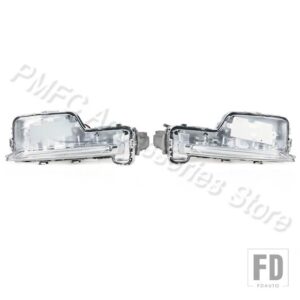 ボルボ 自動車用 デイタイムランニングライト フロントバンパー LED DRL フォグランプアクセサリー 31434567 31434568 S60 2014-18用 - 1 Left and 1 Right
