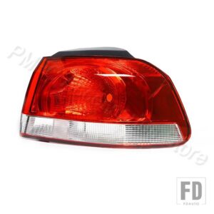 VW 自動車用 テールライト テールライト リア リバース ドライビングサイドランプ バルブ無ゴルフ MK6 ゴルフ 6 ハッチバック 2009-13用 - Outside Right