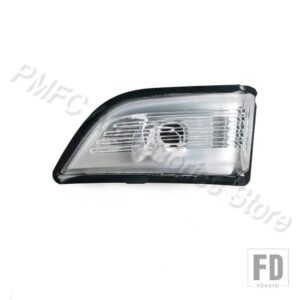 ボルボ 自動車用 バックミラー ウィンカーライト インジケーターランプ レンズ XC60 2009-13 31217288 31217289 - White Shell-Left