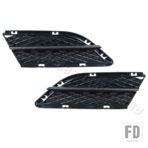 BMW E90 E91 2009 2010-2012 自動車用 フロントバンパー アンダーフォグランプグリルカバー メッシュ カーアクセサリー 51117198901 511171989 - No holes-1Pair