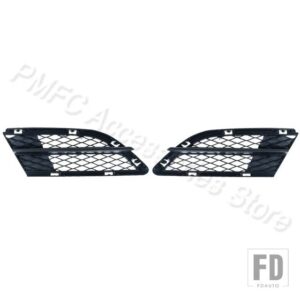 BMW E90 E91 2009 2010-2012 自動車用 フロントバンパー アンダーフォグランプグリルカバー メッシュ カーアクセサリー 51117198901 511171989 - Honeycomb-1Pair