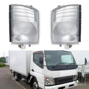 三菱 キャンター FUSO FE 7/8 2005 2006 2007 2008-2011 214-1566 214-1566RWA用 フロントカーコーナーライト ウィンカーライトトラック - 1 Left and 1 Right