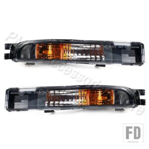 VW フロントバンパー DRL ウィンカーライトランプ デイランプ 電球付き イエローライト ビートル 2011-15用 - 1 Left and 1 Right