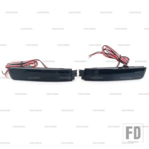 日産 クエスト セントラ ジューク用 インフィニティ FX50 FX35 FX37用 LEDリアバンパーブレーキライト ストップランプ リフレクター リバースラ - Black Shell