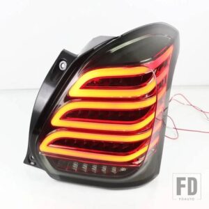 スズキ スイフト 2017 2018 2019 自動車用 LED テールランプ アセンブリ テールライト リアフォグランプ ブレーキライト リバースダイナミック - Balck Shell