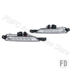 DRL フロントバンパー デイタイムランニングライト フォグランプ デイタイムライトアセンブリ カーランプ JAC REFINE S2 2015 2016 2017用 - 1 Left and 1 Right