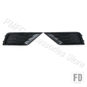 車用フォグランプシェルグリル フォグランプカバー フォグランプグリル フォルクスワーゲン VW ティグアン MK2 2017 2018 2019-2021 5NG853666 - Black-1Pair